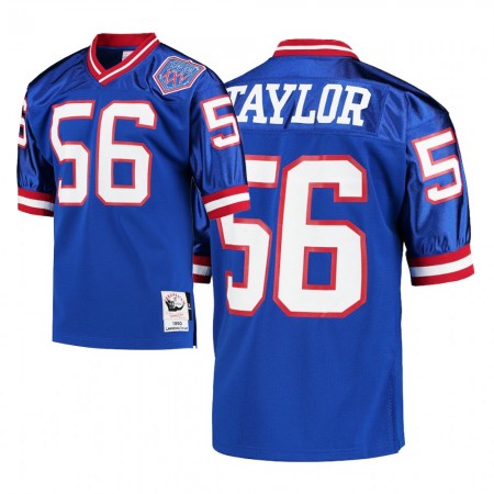 Camiseta Hombre New York Giants Lawrence Taylor 56 Nike Royal 1990 Throwback